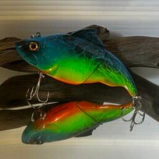 4.5 inch Vatalion Swim bait - Blue/Green pattern