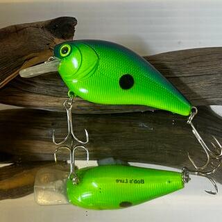 2.5 Square bill Green/Blue pattern