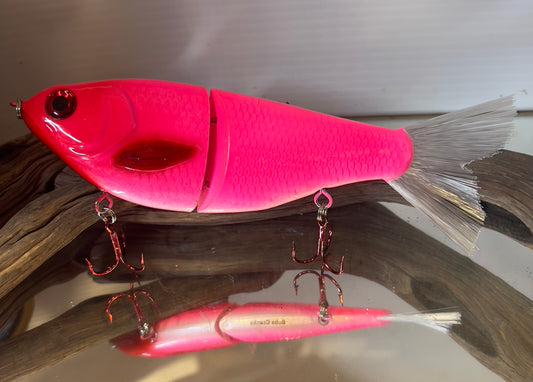 7' Pink Glide Bait