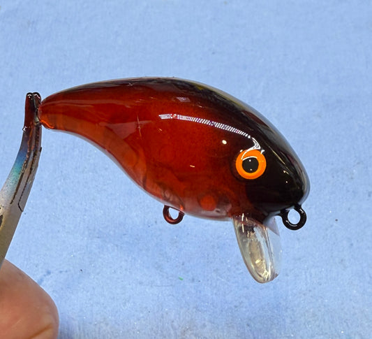 Baby -1 Red/Black ghost with orange eyes