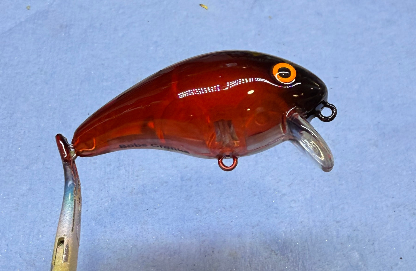 Baby -1 Red/Black ghost with orange eyes