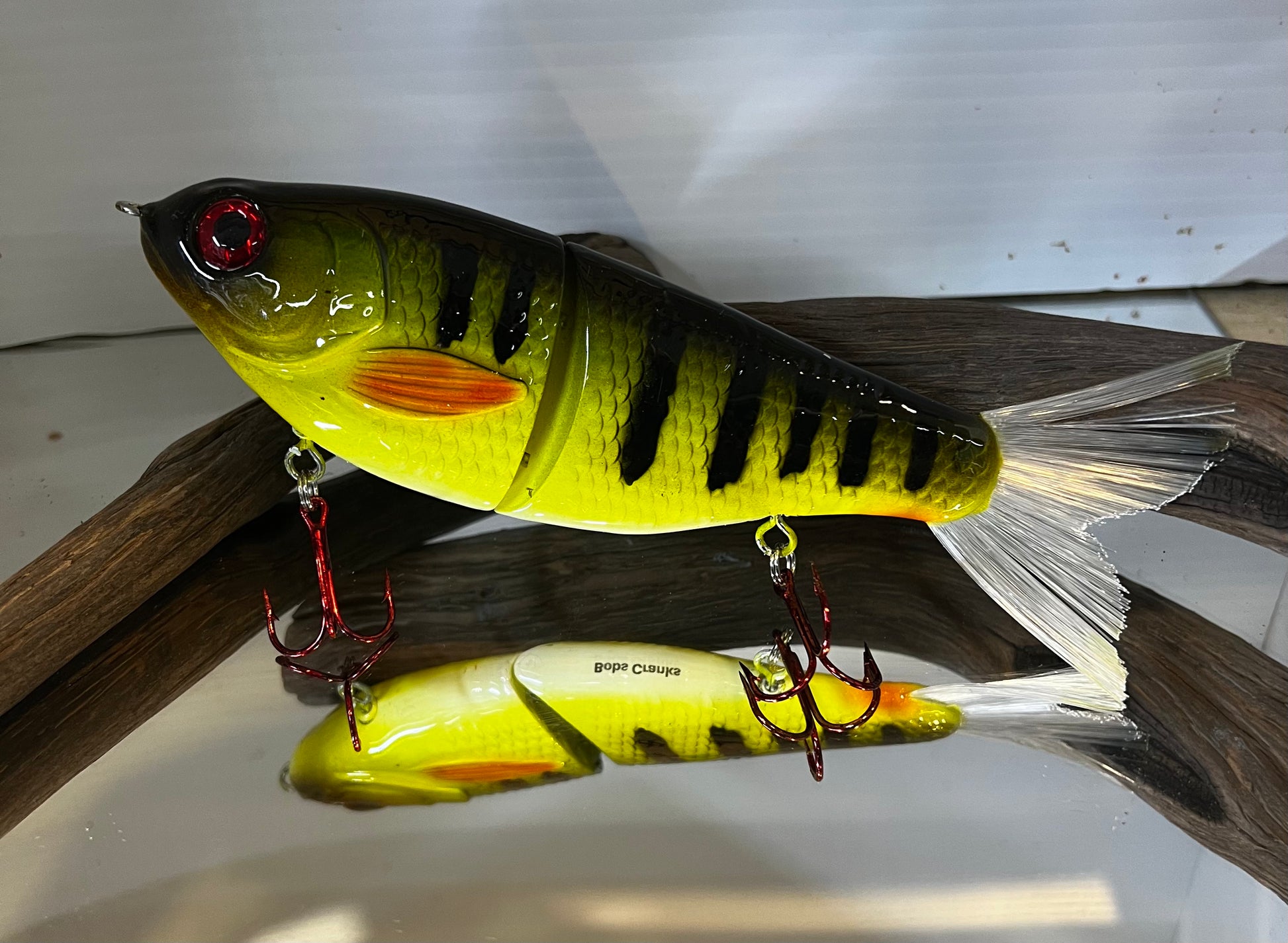 7” Yellow Perch Glide bait – Bob's Custom Crankbaits