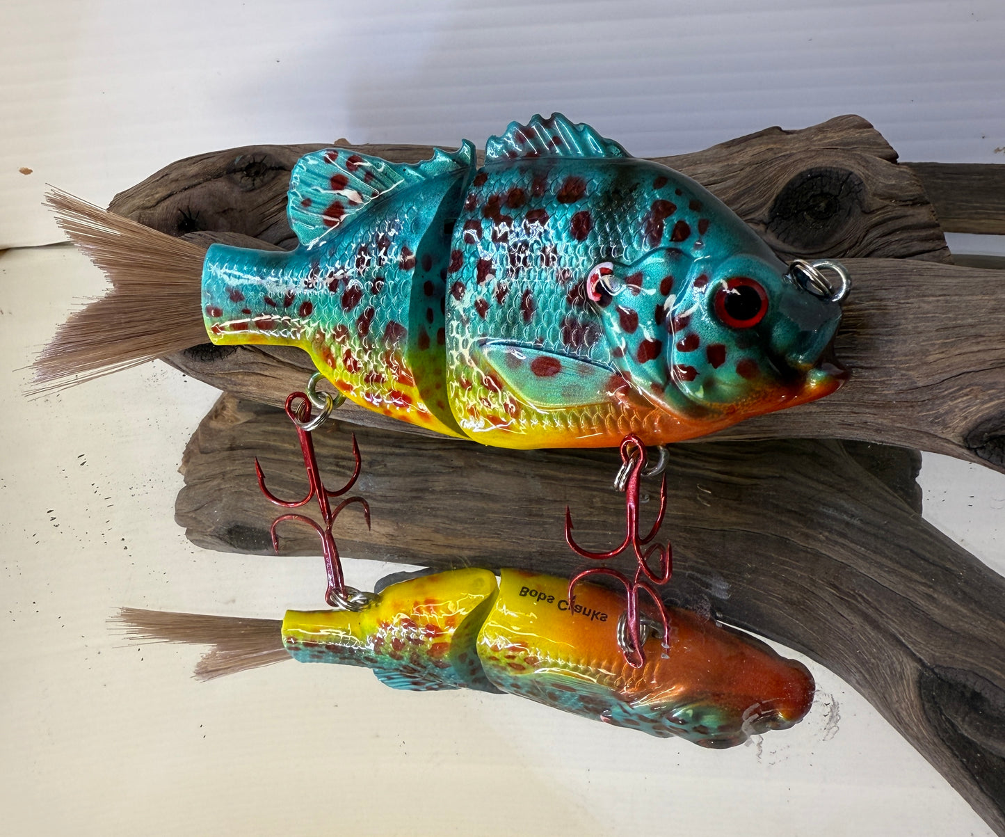 5" Brushtail Swim/Glide Bait in Bluegill pattern