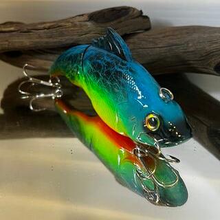 4.5 inch Vatalion Swim bait - Blue/Green pattern