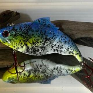 4.5 inch Vatalion Swim bait -Bluw/White pattern
