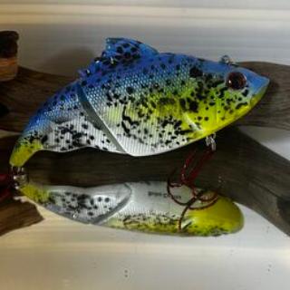 4.5 inch Vatalion Swim bait -Bluw/White pattern