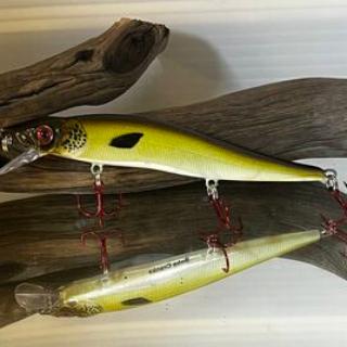 110 Jerkbait - Green/Brown pattern