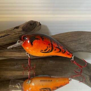 2.5 Square bill - Orange/Red Craw Fish pattern