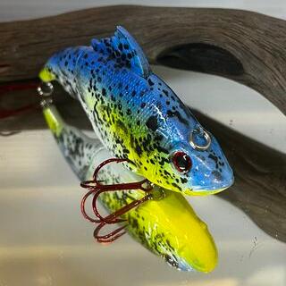 4.5 inch Vatalion Swim bait -Bluw/White pattern