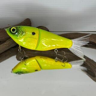 7" Yellow &amp; Chartreuse Glide bait
